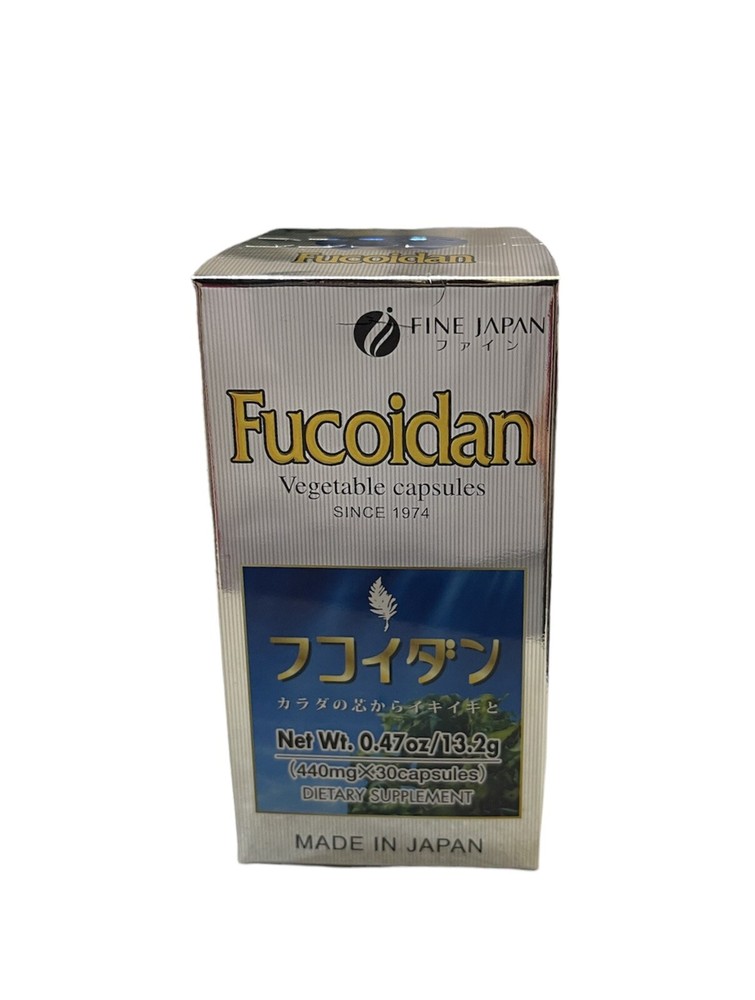 Fine Japan Fucoidan Vegetable 30 Capsules 0.47oz / 13.2g Exp: 2024-11-01
