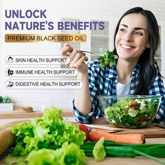 Black Seed Oil 1000mg | 240 Softgel Capsules | Nigella Sativa | Non-GMO, Vegan