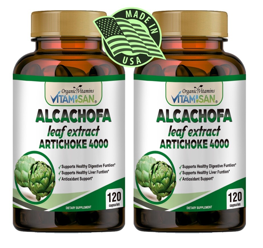Artichoke Extract | 240 Capsules | Non-GMO & Gluten Free 2 BOTTLES