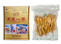300g Korean White Ginseng Root 6yr 25pcs Premium Herbal Gift