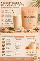 BBL Protein Powder for Hips & Butt Extra Potent Herbal Formula