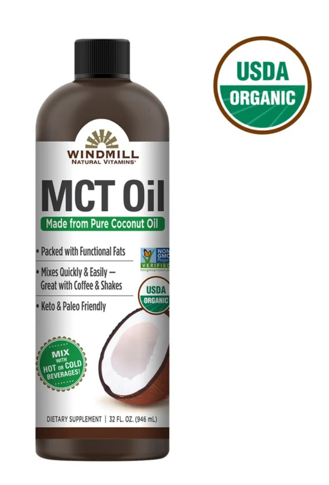 Windmill USDA Organic MCT Oil, 32 Fluid Ounces