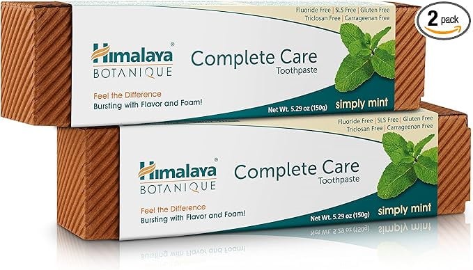Himalaya Botanique Complete Care Toothpaste, Herbal, Mint Flavor 5.29 Oz, 2 Pack