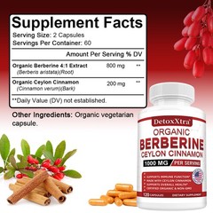 Total CardiovascularHealth 30/60/120Capsules Hearthealthy Organic Berberine800mg