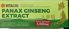Red PANAX Ginseng Extract Premium of 12 years old Roots 8000 Mg 2 Box 60 Bottles
