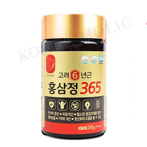 KOREA NO.1 Korean 6 Years Red Ginseng Extract 365,Saponin,Panax 240g x 1 Healthy