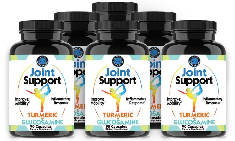 Joint Health w/ Joint Support with Turmeric and Glucosamine, 6-Pack