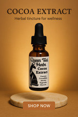 Queen Tee’s Cocoa Tincture (Theobroma cacao) 15 ml.