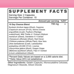 Women’s 15 Day Probiotic Cleanse, Detox, Digestion, Bloating, Gas (2-Pack)