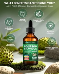Soursop Drops 2000mg – Immune Boosting, Anti-Inflammatory, Digestive Support | N
