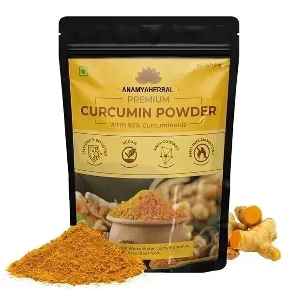 Curcumin Extract Powder 95% Turmeric 100 % Pure And Natural – 50 GM to 500 GM