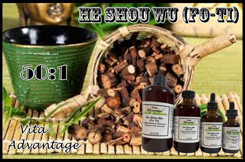 Fo Ti Tincture, Extract, Longevity, Anti Aging, Premature Graying, He Shou Wu