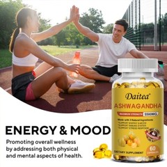 Ashwagandha Capsules 5500mg Support A Healthy Mood