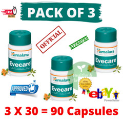 Himalaya Evecare Capsules Menstrual Support 3 Boxes (90 Caps) | Exp 05/2028