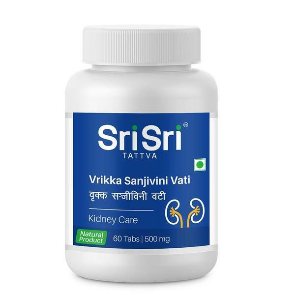 Sri Sri Tattva Vrikka Sanjivini Vati – Kidney Care 60 Tabs 500 mg