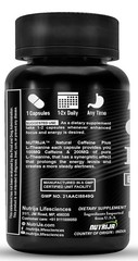Nutrija Caffeine Plus L Theanine Capsules, 60 Capsules