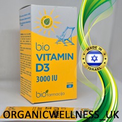 BIO🌿Farmacija Dead Sea 100% ORGANIC POWDER Bio-D3-Vitamin VEGAN 3 x PACKS 20s