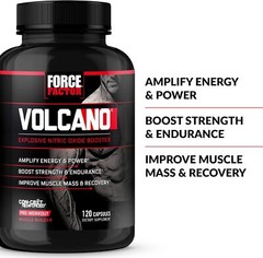 Force Factor Volcano – Explosive Nitric Oxide Booster 120 Capsules