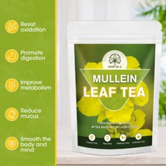 2 Packs Natural Mullein Tea 100g For Lungs Cleanse Immune Support Herbal Teas