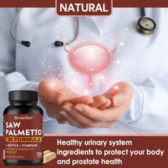 Saw Palmetto 3x Formula Capsules,Balance Urinary & Prostate Function Health
