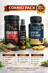 Power Max 21 Herbs + African Play Hard For Men’s Energy & Stamina Combo Pack
