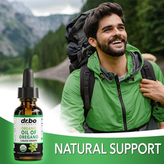 Oregano Oil Natural Liquid Drops – 6 Month Supply of Drops…