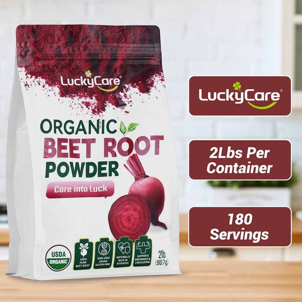 2LB Beet Root Powder Luckycare Superfood Nutritional Supple Natural Gluten-Free