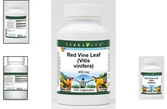 100 Vegetarian Capsules of Red Vine Leaf Extract 450 mg – Quality Guaranteed