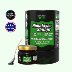 2 Pack! Wellness Nest Himalayan Shilajit Extract Fulvic Acid 75 Servings 1.06oz