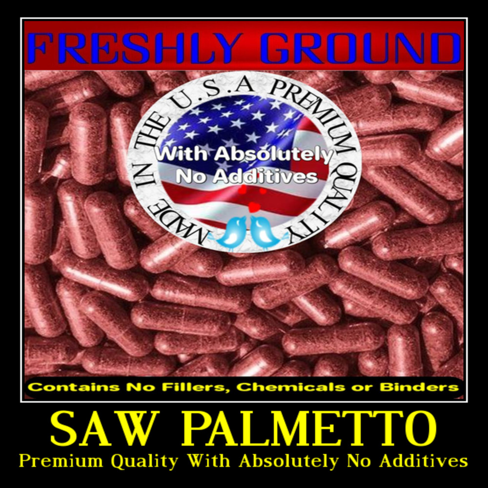 SAW PALMETTO BERRY With Absolutely No Additives High Potency 100 Veg Capsules