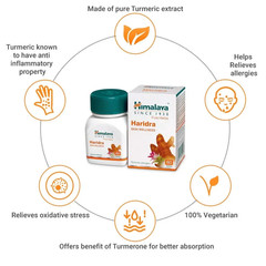 Himalaya HARIDRA Natural For Skin Wellness With Free Ship – 60 Tablets