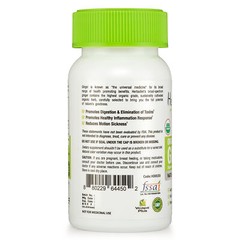 Organic Ginger Root Capsules – Digestion, Nausea, Stomach Settler – Gingerols