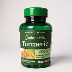 Puritan’s Pride Turmeric 800mg 100 Capsules Herbal Supplement Exp 09/2027