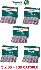 Himalaya Evecare Forte Tablets Women’s Wellness 5 Boxes (150 Tabs) Exp 02-2028