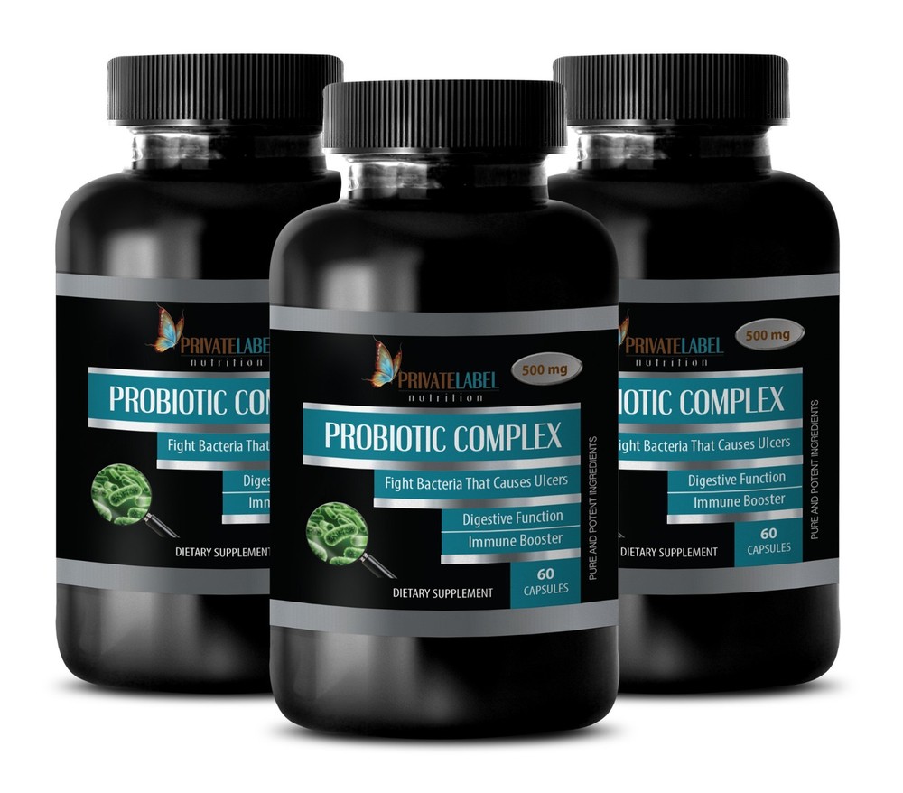 40 Billion CFUs – PROBIOTIC Advanced Complex – Immune System Support – 3 Bottles