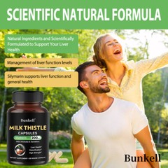 Milk Thistle 400mg Capsules – Detoxification Liver System Health Support