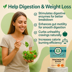 MAGNOLIA BARK Caps 6000mg-(25%Honokiol&Mangnol)-Digestion&Weight Control-180Caps