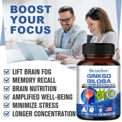 Ginkgo Biloba Improve Blood Circulation Improves Memory Brain Function 120 Pills