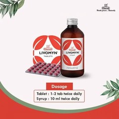 Charak Livomyn Ayurvedic Syrup – 5×100 mL for Liver Health, Digestion & Detox