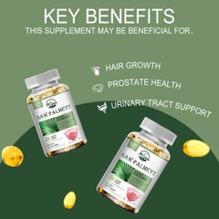Saw Palmetto Softgels 1000mg | 120 Capsules | Prostate Health Supplement