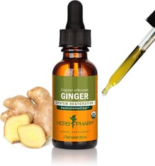 Herb Pharm – Certified Organic Ginger – 1 fl oz (30 ml) FREE SHIPPING