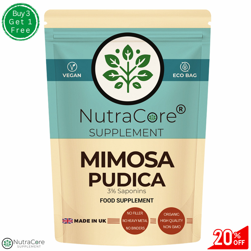 Mimosa Pudica Seed Caps 5500mg (3% Saponins)-Gut Health & Natural Detox-90Caps