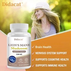 Lion’s Mane Mushroom 2000 mg – Cognitive Support Nootropic Supplements