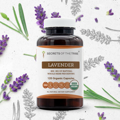 Secrets Of The Tribe Lavender Capsules, 400 mg