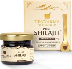UPAKARMA Pure Shilajit Resin 20g Boosts Stamina & Strength 66 Servings | Pack 1