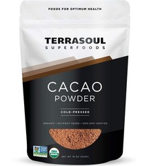 Raw Organic Cacao Powder, 16 Oz, Rich Chocolate Goodness for Baking, Smoothie…