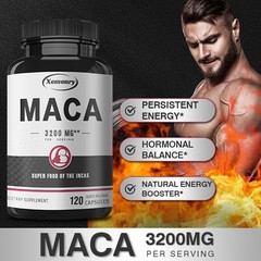Maca 3200mg 240pcs – Testosterone Boost,Endurance Enhancement,High Efficiency