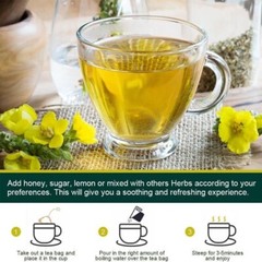 50Packs Mullein Leaf Tea Bags 100g- Lung Cleanse Detox Herbal Enhance Immunity