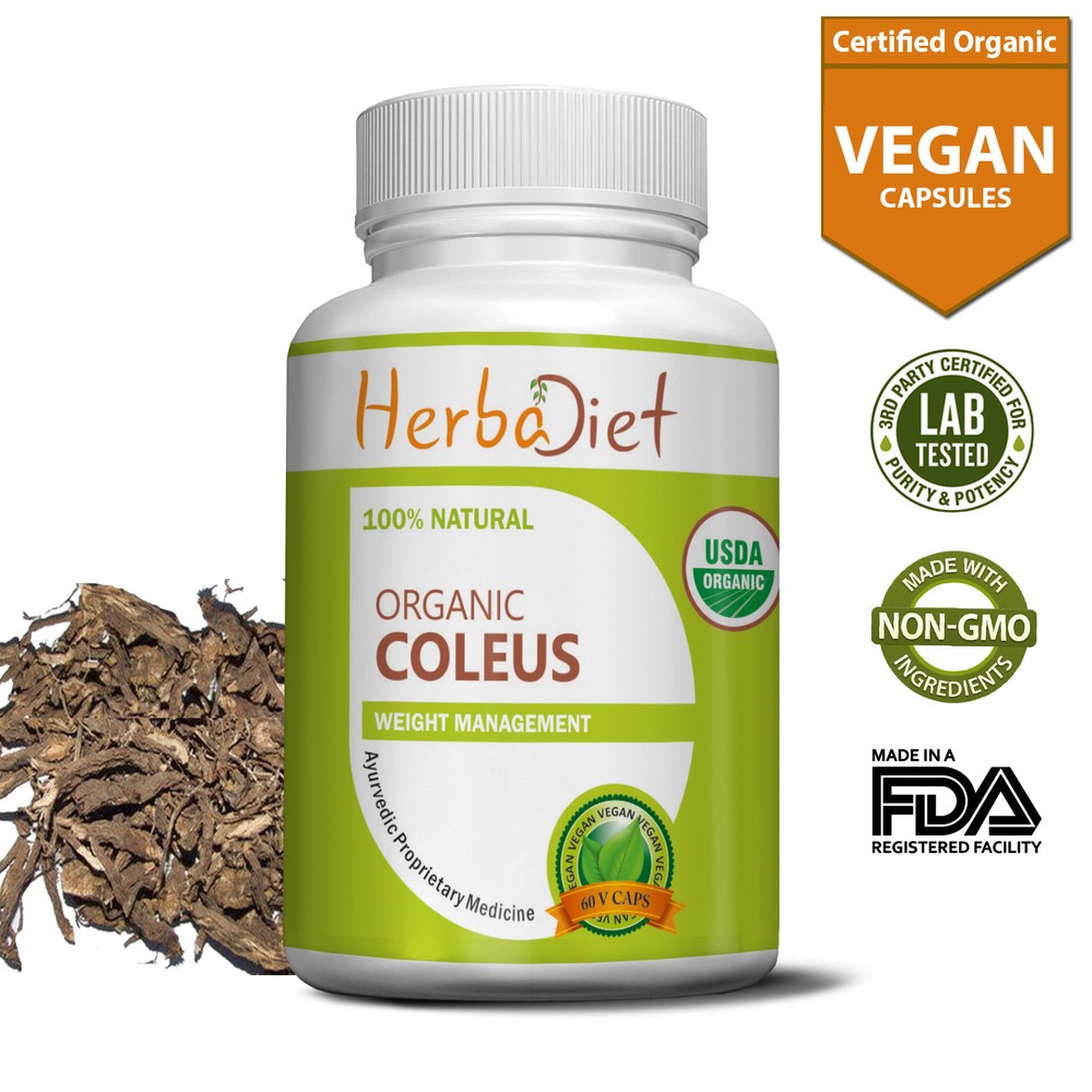 Coleus Forskohlii Capsules FORSKOLIN Weight Loss Fat Burner Diet Health Heart