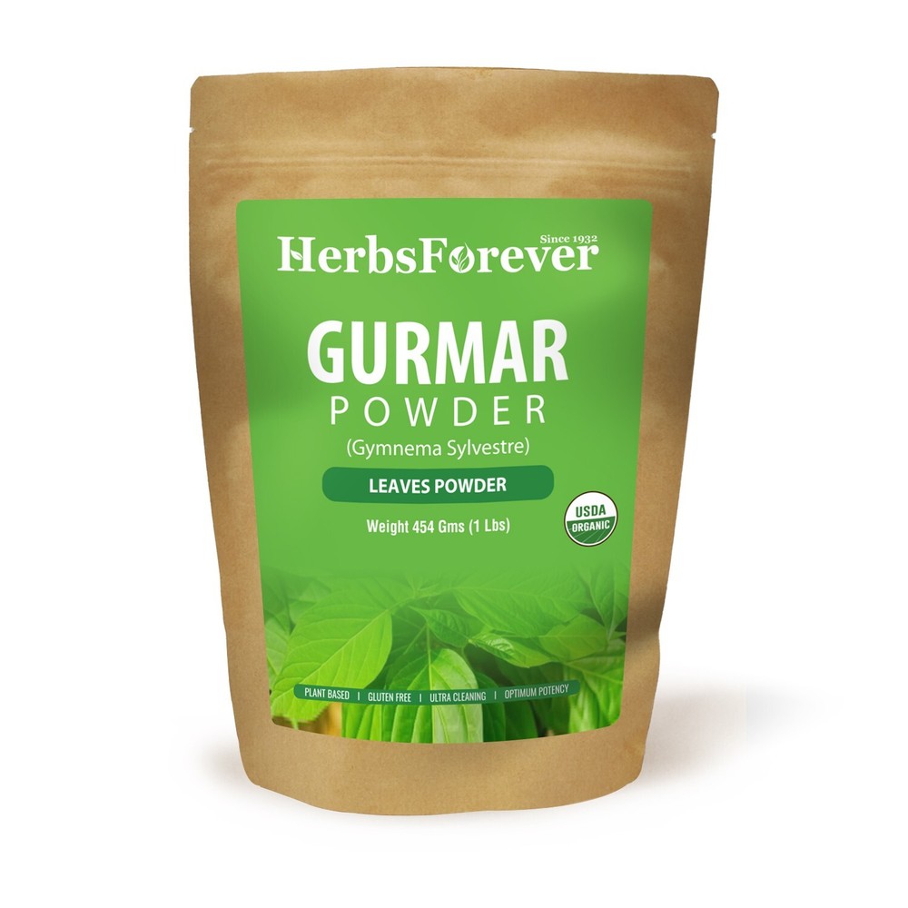 HerbsForever Gurmar Powder (Gymnema Sylvestre) For Healthy Sweet Level 454 Gms